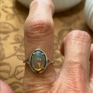 Artisan Sterling Silver Opal Ring